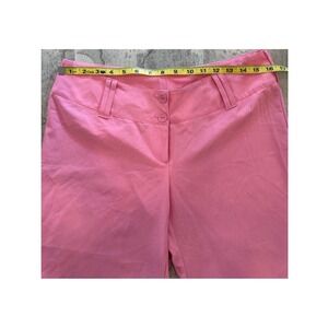 Lulumari Pink Wide Leg Crop Pants Womens Large Stretch Culottes Made in USA